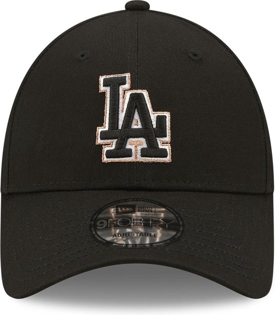 New Era New Era MLB Los Angeles Dodgers Metallic Pop 9Forty Snapback Cap Black