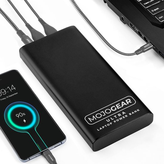 MOJOGEAR ULTRA 26.800 mAh 100W Laptop Powerbank met Power Delivery & Quick  Charge - Zwart | bol