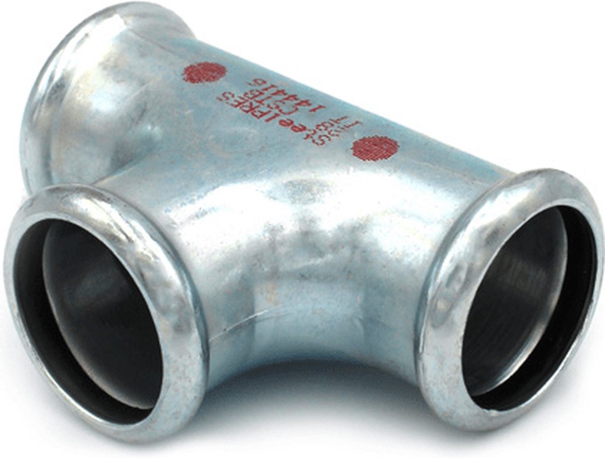 Steelpres C-staal M 15mm persfitting T-stuk FFF