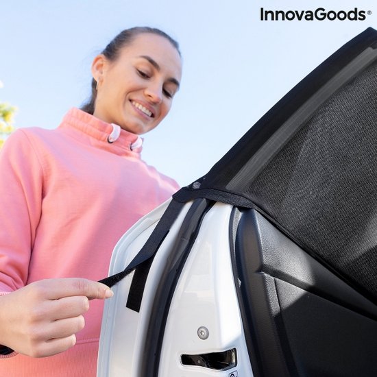 ZONNESCHERMNET VOOR AUTORUIT UVLOCK PAKKET VAN 2 STUKS - Zonnescherm auto - Zonnescherm auto baby - Zonwering auto - Zonnescherm auto zijruit - Zonnescherm auto kind van Sundio — afbeelding 2