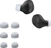 kwmobile 6x cover voor in-ear oortjes geschikt voor Jabra Elite 75t /65t / Active - Vervangende oordopjes van siliconen in wit - 3 maten