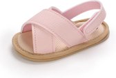 Sandales Bébé - Chaussures d'été - Semelle souple - Antidérapantes - 13 à 18 mois - Rose