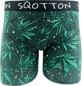 Caleçon - SQOTTON® - Weed - Vert - Taille XL