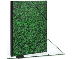 ACROPAQ Tekenmap A2 - 52 x 72 cm, XXL Groot, met Elastieken, Groen