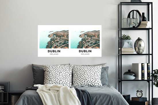 Stickers muraux - Dublin - Irlande - Water - 120x60 cm - Feuille adhésive