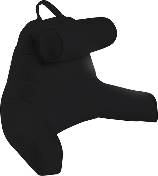 Leeskussens, comfortabel rugsteunkussen, kussen met steunarmen - met nekrol, seizoenen comfortabel zitkussen, geweldig als rugleuning voor boeken of gamen