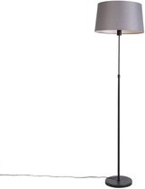 Klighten LED Pendant Light, Dining Table, 80/24 W, Modern Pendant Light with Remote Control, Dimmable, 3000K-6000K, Linear Ceiling Light, Height 150 cm, Adjustable for Kitchen, Living Room, Black