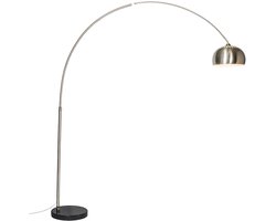 QAZQA xxl - Moderne Staande booglamp - 1 lichts - H 2690 mm - Staal - Woonkamer