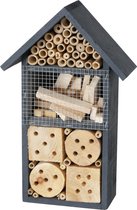 Boltze - Insecten Hotel - 20x10x33cm - Hout - Zwart