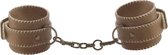 Leather Hand Cuffs - Brown - Handcuffs brown