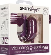 Wireless Vibrating G-Spot Egg - Medium - Purple - G-Spot Vibrators black