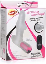 28X Filler Up Super Charged Vibrating Love Tunnel + Remote - Sex Machines clear