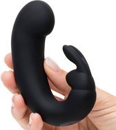 Sensation Rechargeable G-Spot Rabbit Vibrator - Black - G-Spot Vibrators black