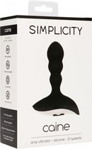 CAINE Anal vibrator - Black - Anal Vibrators black