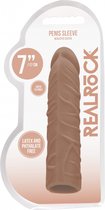 Penis Sleeve 7" - Tan - Realistic Dildos tan