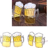 Bril bierglas - bierglazen - bril - bierbril - pulletjes bier - party - festival - verkleden - carnaval