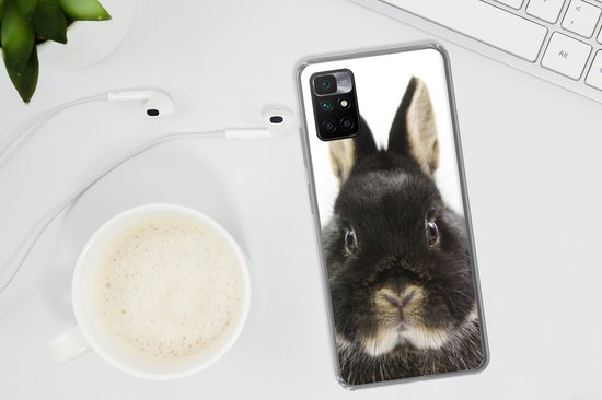 Coque Xiaomi Redmi 10 - Lapin - Animaux domestiques - Fourrure - Coque de téléphone en Siliconen