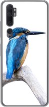 Geschikt voor Xiaomi Mi Note 10 Pro hoesje - IJsvogel - Tak - Snavel - Siliconen Telefoonhoesje