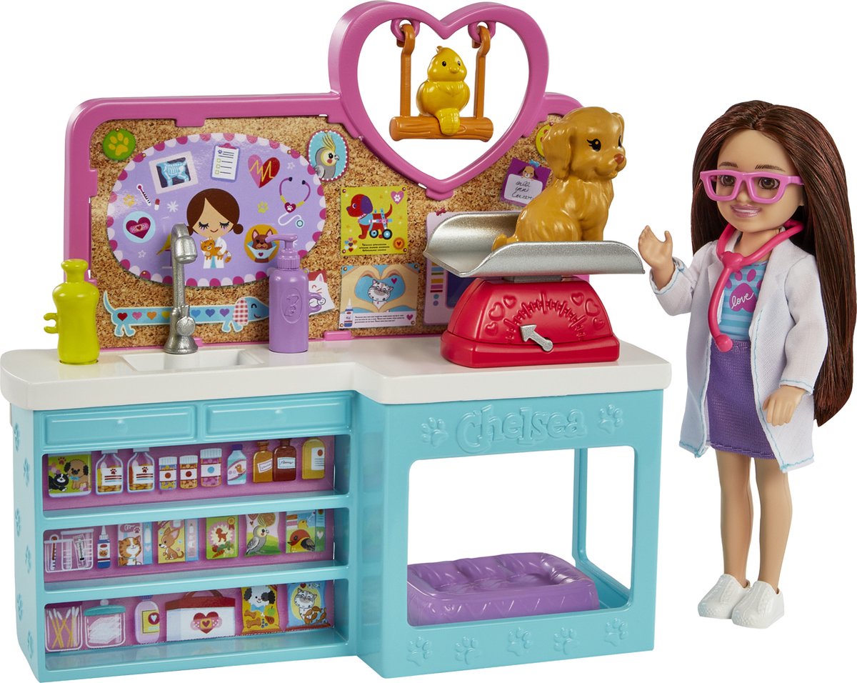 Barbie Chelsea Dierenarts - Speelfigurenset