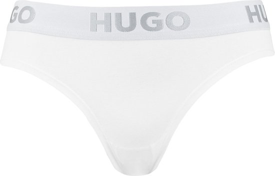 Hugo Boss dames HUGO sporty logo slip wit - M