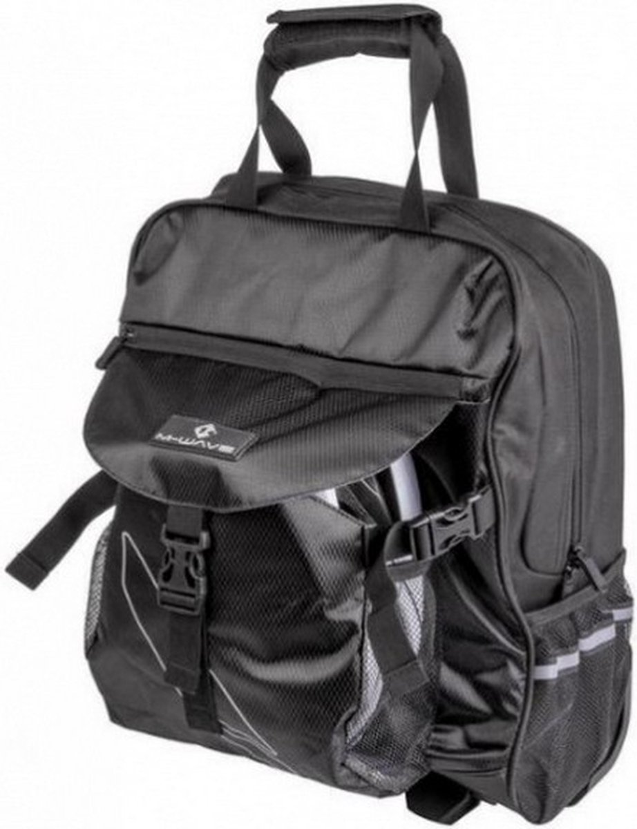 TOP CASE VELO AMSTERDAM BOX NOIR 17L - 42X26X21CM (FIXATION PORTE BAGAGE  VIS+RAIL)