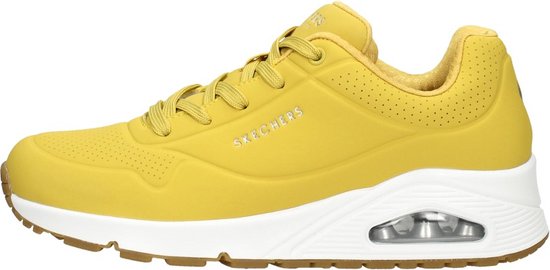 Skechers Uno -Stand On Air Dames Sneakers - Yellow - Maat 36
