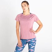 Het Dare2B Defy II T-shirt met korte mouwen - dames - Q-Wic - lichtgewicht - Roze