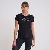 Het Dare2B Crystallize T-shirt met korte mouwen - dames - zacht - grafisch - Zwart