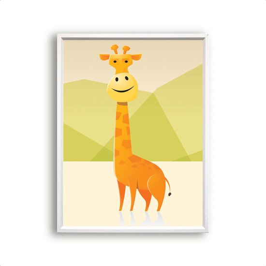 Poster Dikke giraf - safari / Jungle / Safari / 30x21cm
