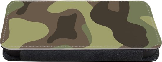 Étui pour téléphone iPhone 13 Bookcase - dessin d'un motif camouflage - Avec poches - Étui portefeuille avec fermeture magnétique