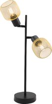 Olucia Emado - Industriële Tafellamp - Aluminium - Goud;Zwart