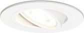 HOFTRONIC Pittsburg - Kantelbare inbouwspot - LED - Rond zaagmaat 75mm - Wit - Dimbaar - 5 Watt - 350 lumen - 230V - 4000K Neutraal wit - Verwisselbare GU10 - Plafondspots - Inbouwspot voor binnen - 2 jaar garantie