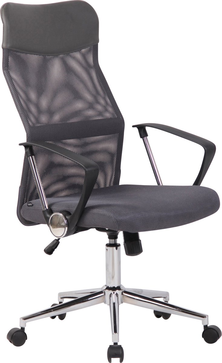 CLP Korba Bureaustoel - Voor volwassenen - Ergonomisch - Mesh - grijs