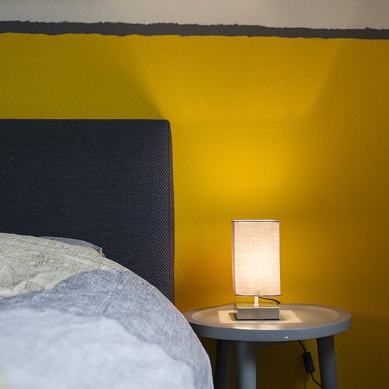 QAZQA Milo Q - Lampe de table - 1 lumière - 120 mm - gris