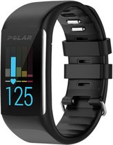 Siliconen Smartwatch bandje - Geschikt voor Polar A360 / A370 siliconen bandje - zwart - Strap-it Horlogeband / Polsband / Armband