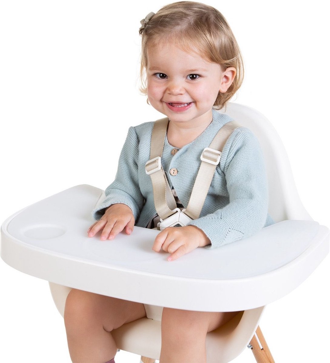 Childhome Evolu 2 Kinderstoel Naturel Wit Childhome Evolu 2 Kinderstoel Naturel Wit