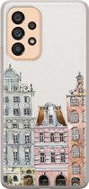 Leuke Telefoonhoesjes - Hoesje geschikt voor Samsung Galaxy A53 - Grachtenpandjes - Soft case - TPU - Print / Illustratie - Multi