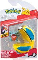 Pokemon - Clip 'N' Go - Gible + Quick Ball