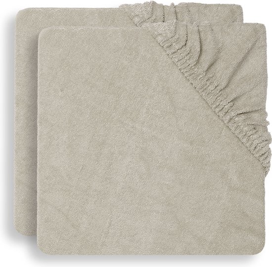 Jollein Baby Aankleedkussenhoes Badstof - 50x70cm - Nougat - 2 Stuks