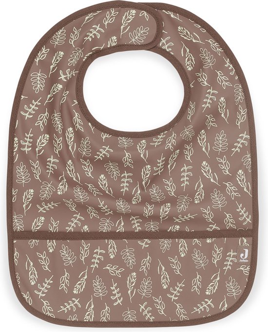 Jollein - Slab Waterproof (Meadow - Chestnut) - Polyester - Polyurethaan - Slabbetjes Baby - 2 Stuks - 40 cm van Jollein — afbeelding 2