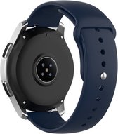 Strap-it Smartwatch bandje 20mm - horlogebandje sport geschikt voor Samsung Galaxy Watch 42mm / Galaxy Watch 3 41mm / Galaxy Watch Active / Active2 40 & 44mm / Gear Sport - Polar Ignite / 2 / 3 / Unite / Pacer - donkerblauw