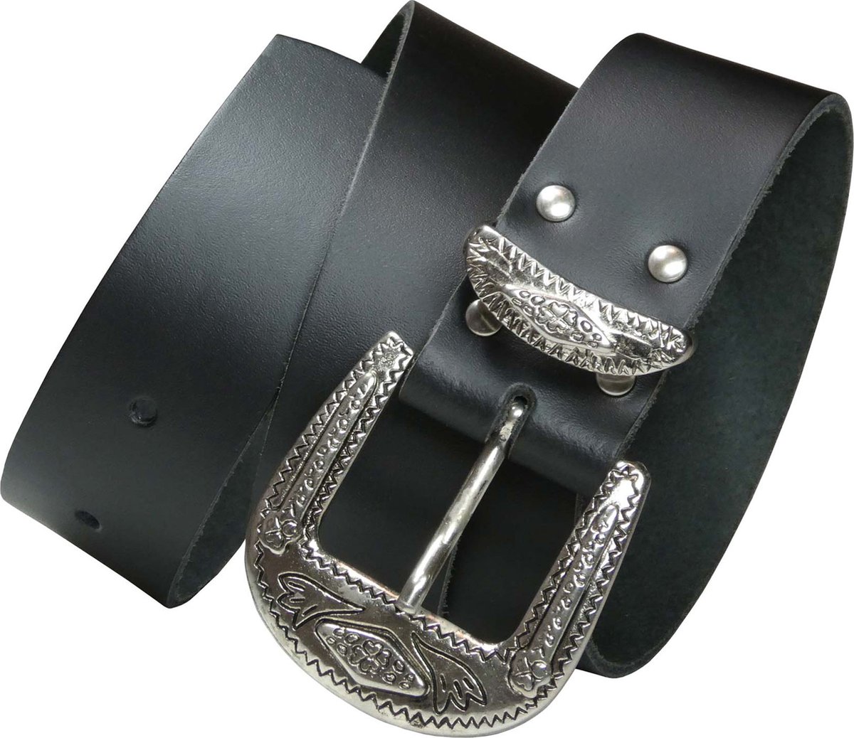 Pierre Mouton - Southern Style Belt - Damesriemen - Zwart - 120 cm