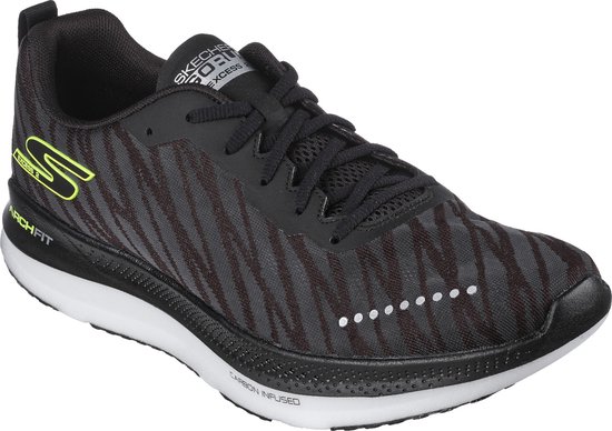 Skechers GOrun Razor Excess 2 zwart wit hardloopschoenen heren