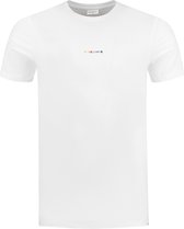 Purewhite -  Heren Slim Fit    T-shirt  - Wit - Maat XXL