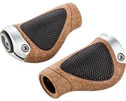 Ergon GP1 BioKork Handvatten Gripshift, bruin/zwart Diameter Small