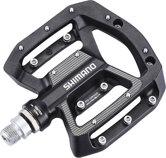 Pedaalset MTB/BMX Shimano PD-GR500 platform - zwart — afbeelding 4