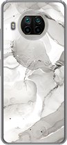 Telefoonhoesje Geschikt voor Xiaomi Mi 10T Lite 5G hoesje - Marmer print - Grijs - Lijn - Siliconen Telefoonhoesje