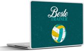 Laptop sticker - 11.6 inch - Quote - Volleybal - Coach - Trainer - 30x21cm - Laptopstickers - Laptop skin - Cover