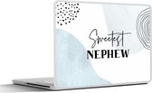 Laptop sticker - 15.6 inch - Spreuken - Neef - Liefde - Nephew - 36x27,5cm - Laptopstickers - Laptop skin - Cover