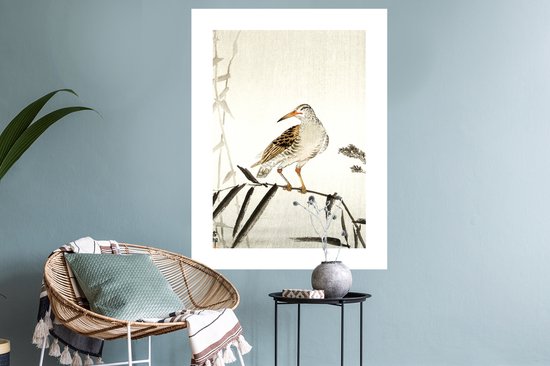Stickers muraux - Film autocollant - Vogel - Nature - Japonais - Scandinave - 60x80 cm - Film adhésif - Stickers muraux muraux Chambre d'enfant - Papier peint autocollant - Papier peint autocollant - Film autocollant
